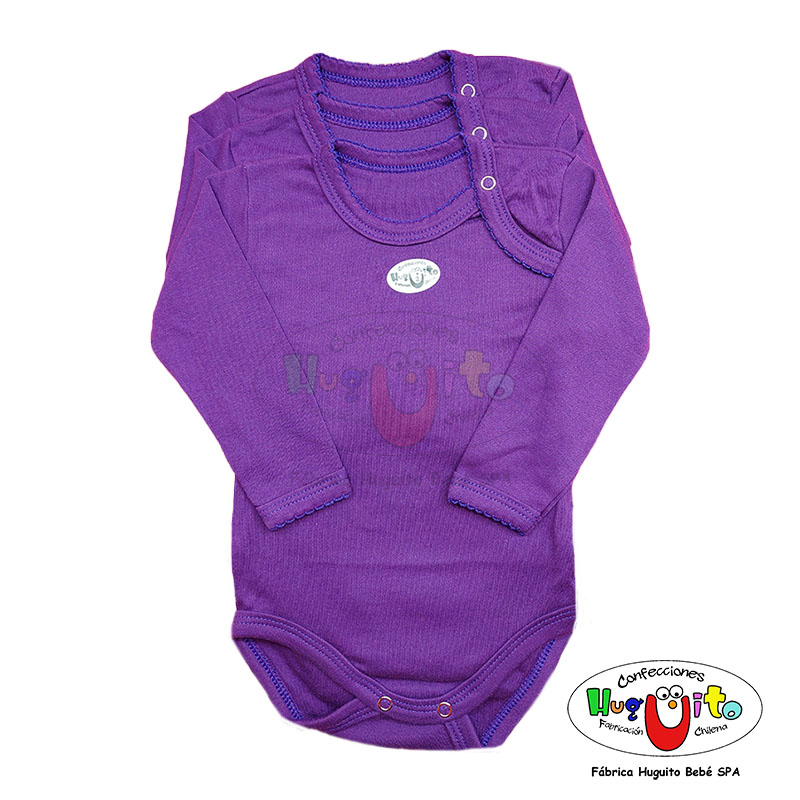 Body Bebé Color Manga Larga Niña – Pack 3 unidades
